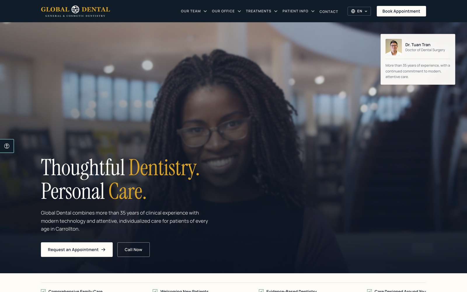Global Dental website preview